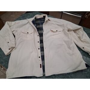 Wolverine Jacket Mens XL Warm Denim Heavy Blanket Lined Chore Barn Work Trucker